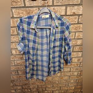 Hollister plaid button-down shirt size small